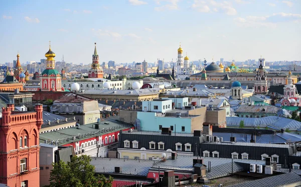 Blick Von Oben Auf Das Stadtzentrum Von Moskau Russland — Stockfoto