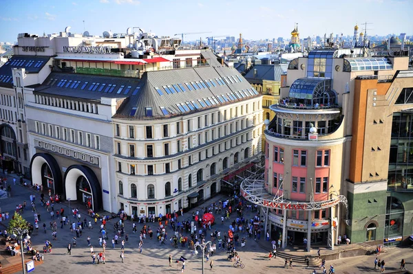 Moskou Rusland Juni Bovenaanzicht Van Metro Loebjanka Nikolskaya Street Moskou — Stockfoto