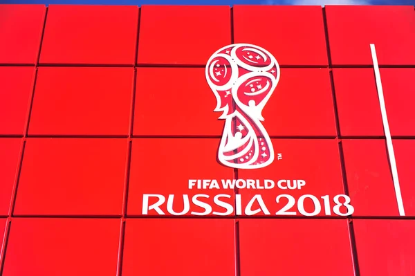 Moscow Russia July Logo Fifa World Cup Russia 2018 Moscow — Stock Photo, Image