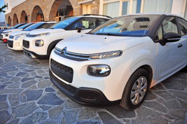 Parikia, Yunanistan - 19 Nisan: Yeni model Citroen otomobil, Yunanistan üzerinde 19 Nisan 2018.