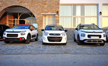 Parikia, Yunanistan - 19 Nisan: Yeni model Citroen otomobil, Yunanistan üzerinde 19 Nisan 2018.