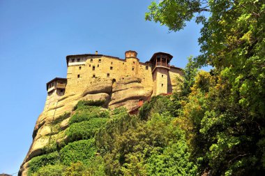 Manastır saint Barbara meteorlar Milli Park, Kalampaka town, Yunanistan