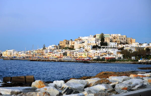 Vieille Ville Chora Soir Île Naxos Grèce — Photo