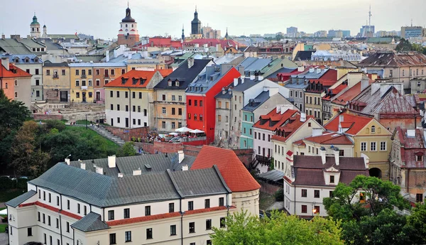 Panorama Starego Miasta Lublinie Polska — Zdjęcie stockowe