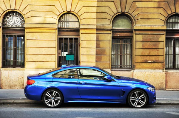 Budapest Hongarije September Bmw Coupe Auto Straat Van Boedapest September — Stockfoto