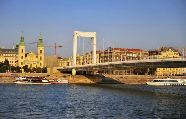 Vista Del Centro Budapest Del Río Danubio — Foto de Stock