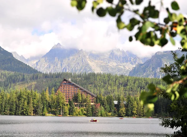 Boten Strbske Lake Hoge Tatra Slowakije — Stockfoto