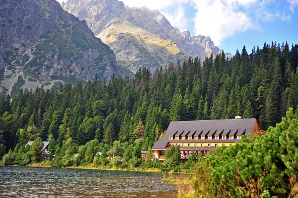Popradske Gölü Yüksek Tatras Dağlar Slovakya — Stok fotoğraf