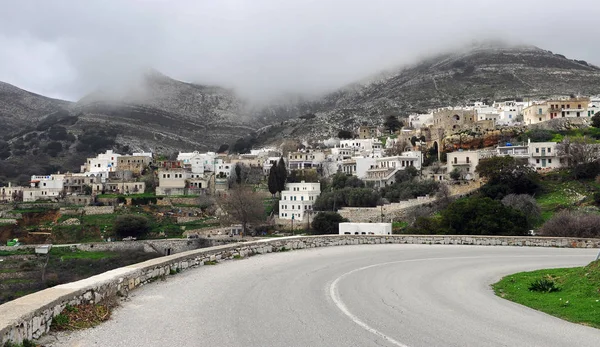 Panorama Pequena Cidade Ilha Naxos Grécia — Fotografia de Stock