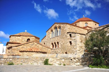 Cephe Panagia Ekatontapiliani kilise, Paros Island, Yunanistan