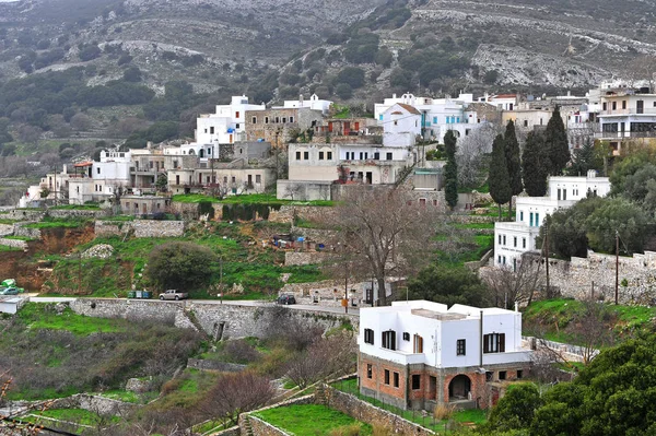 Velha Aldeia Tradicional Ilha Naxos Cíclades Grécia — Fotografia de Stock