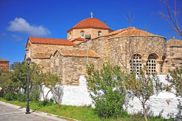 Panagia Ekatontapiliani Kościoła Wyspie Paros Grecja — Zdjęcie stockowe