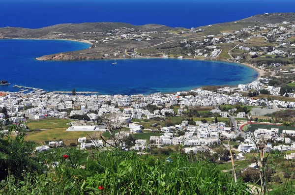 Prachtig Uitzicht Oude Stad Van Parikia Paros Island Griekenland — Stockfoto