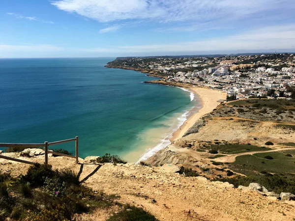 Vista superior de la playa portuguesa — Foto de Stock