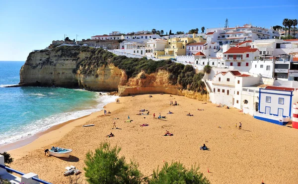 Malowniczy widok na Carvoerio Sand Beach, Portugalia — Zdjęcie stockowe