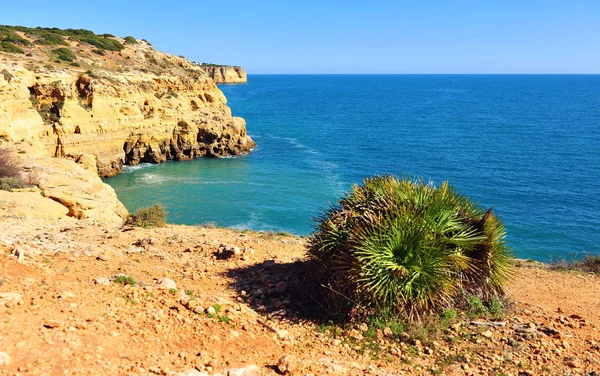 Atlantik kıyı şeridinin manzara manzarası, Portekiz — Stok fotoğraf