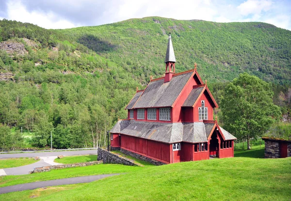 Μουσείο στην ξύλινη εκκλησία Borgund, Νορβηγία — Φωτογραφία Αρχείου