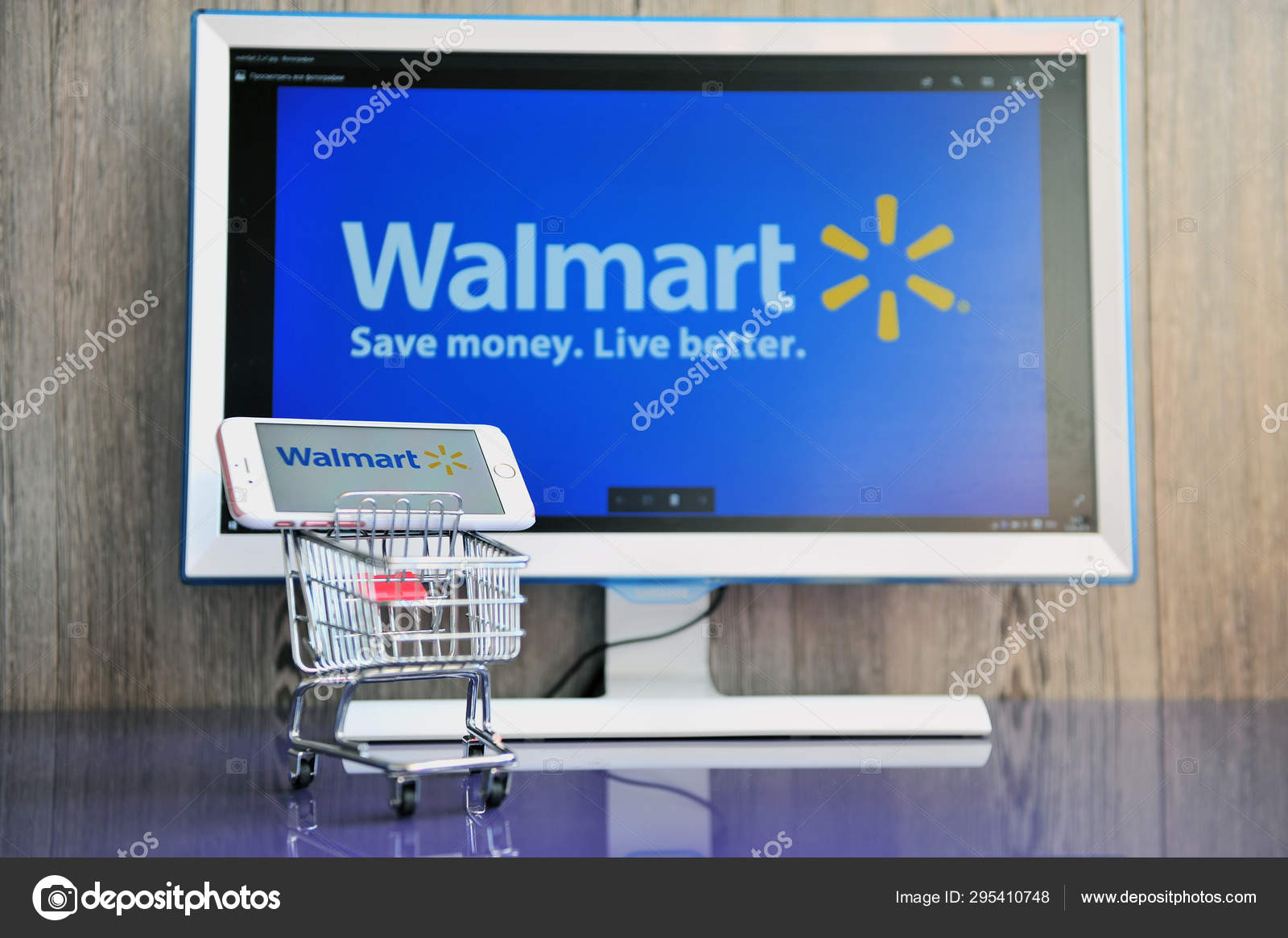 Walmart Stock Phone Number >> Mobile Phone And Computer Screen With Logo Of Walmart Walmart Stock Phone Number >> Mobile Phone And Computer Screen With Logo Of Walmart