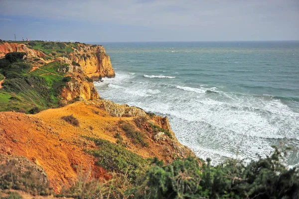 Vista panorámica de la costa atlántica de Lagos — Foto de Stock