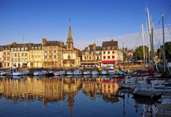 Portu Honfleur Normandia Francja — Zdjęcie stockowe