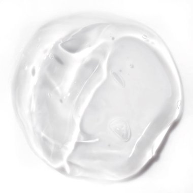 şeffaf jel beyaz arka plan üzerinde izole temizleyin