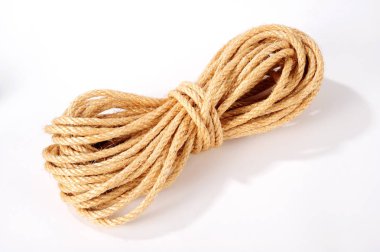 skein of rope isolated over white background clipart