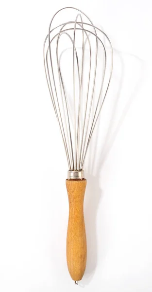 Old Vintage Wire Whisk Isolated White Background — Stock Photo, Image