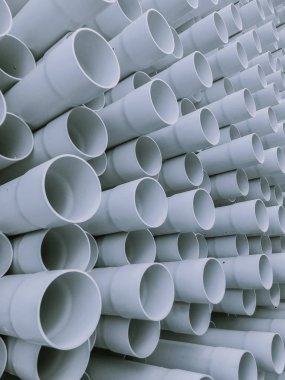 mavimsi gri endüstriyel plastik iletişim borular, tüpler görünümünü büyük soyut portre