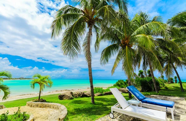 Stora Fantastiska Utsikt Inbjudande Varadero Kubanska Stranden Och Lugna Turkost — Stockfoto