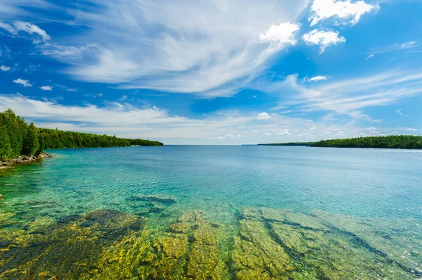 Amazing Natural Inviting Landscape View Bruce Peninsula National Park Lake — Stock Photo, Image