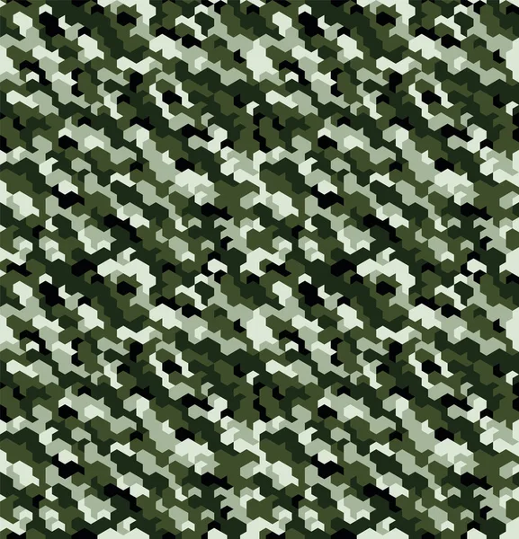 Camuflagem sem costura no padrão verde. Série de mosaico poligonal para o seu projeto. Vetor — Vetor de Stock