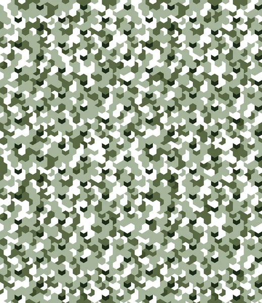 Безшовний камуфляж у світло-зеленому візерунку. Багатокутна серія мозаїк для вашого дизайну. Векторні — стоковий вектор
