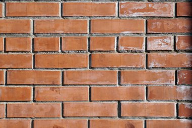 Sıradan kırmızı tuğla duvar arka plan. Şehir arka planı
