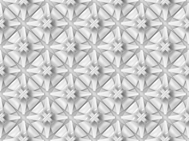 3D render. sorunsuz soyut ışık renk tonu lüks geometrik çiçek şekli duvar arka plan.