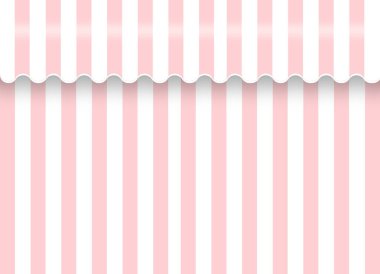 3D render. Modern tatlı pastel pembe ve beyaz renkli dikey perde arka planı.