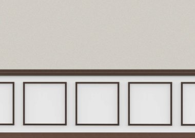 3D render. Modern lüks kare desen duvar arka plan.