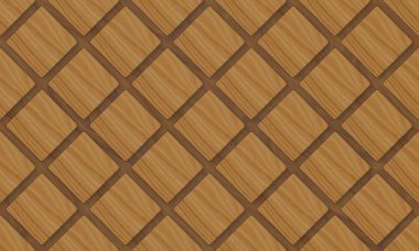 3D render. seamelss modern ahşap kare ızgara fayans duvar arka plan