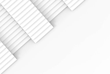 3D render. kopya alan arka plan üzerinde beyaz merdiven Üstten Görünüm.