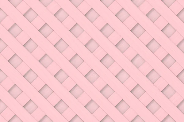 Rendering Seamless Pastel Tone Pink Color Wood Panel Diagonal Square — Stock Photo, Image
