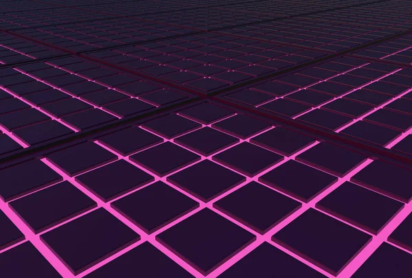 Rendering Modern Dark Square Grid Tiles Light Pink Floor Background — Stock Photo, Image