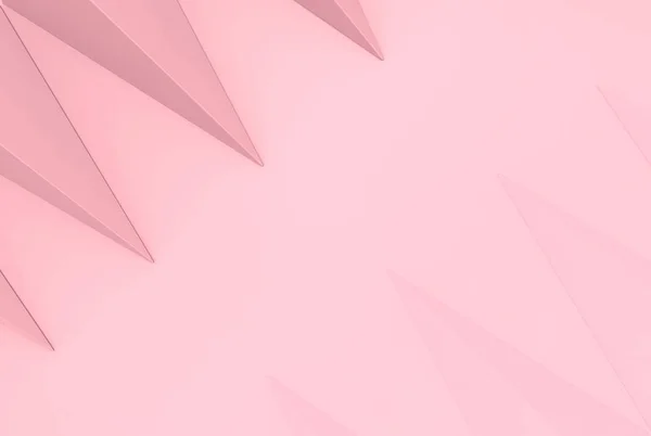 带有复制空间背景的甜粉红色多边形形状 — 图库照片