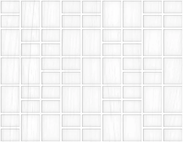 Rendering Naadloze Witte Rechthoekige Vorm Patroon Muur Achtergrond — Stockfoto