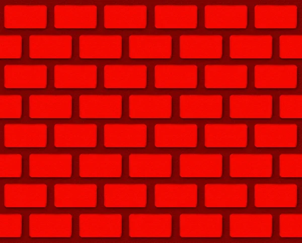Naadloze Illustratie Van Rode Kleur Baksteen Blokken Muur Textuur Achtergrond — Stockfoto