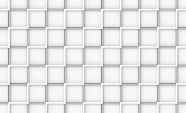 Рендеринг Бесшовный Современный Белый Квадратный Кирпич Плитки Блоки Стены Фона — стоковое фото