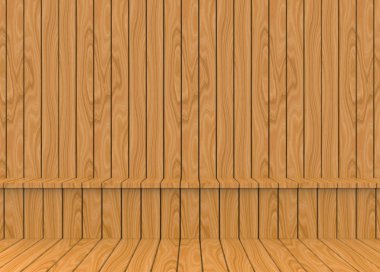 3D render. Brwon ahşap oturma ve sauna arka plan duvar panelleri.