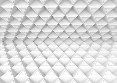 3D render. yanılsama tarzı modern üçgen desen duvar arka plan.