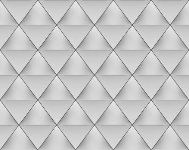 3D render. Kesintisiz gri üçgen şekil desen duvar arka plan.
