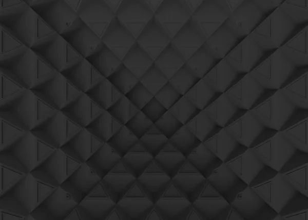 レンダリング 暗い幻想三角形パターンの壁背景のスタイル — ストック写真