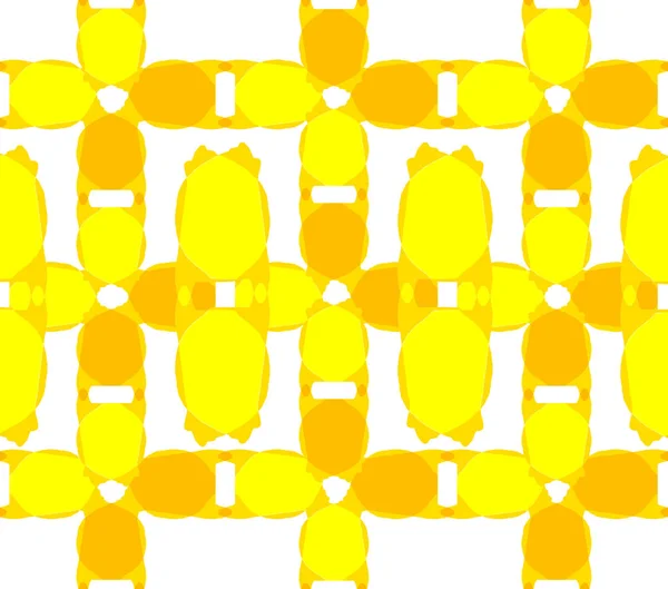 Forma Geométrica Irregular Amarillo Abstracto Sin Costuras Patrón Obras Arte —  Fotos de Stock