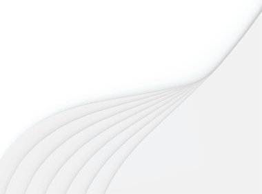 3D render. alan arka plan beyaz modern gri bindirme eğrisi panellerinde kopyalama.